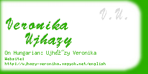 veronika ujhazy business card